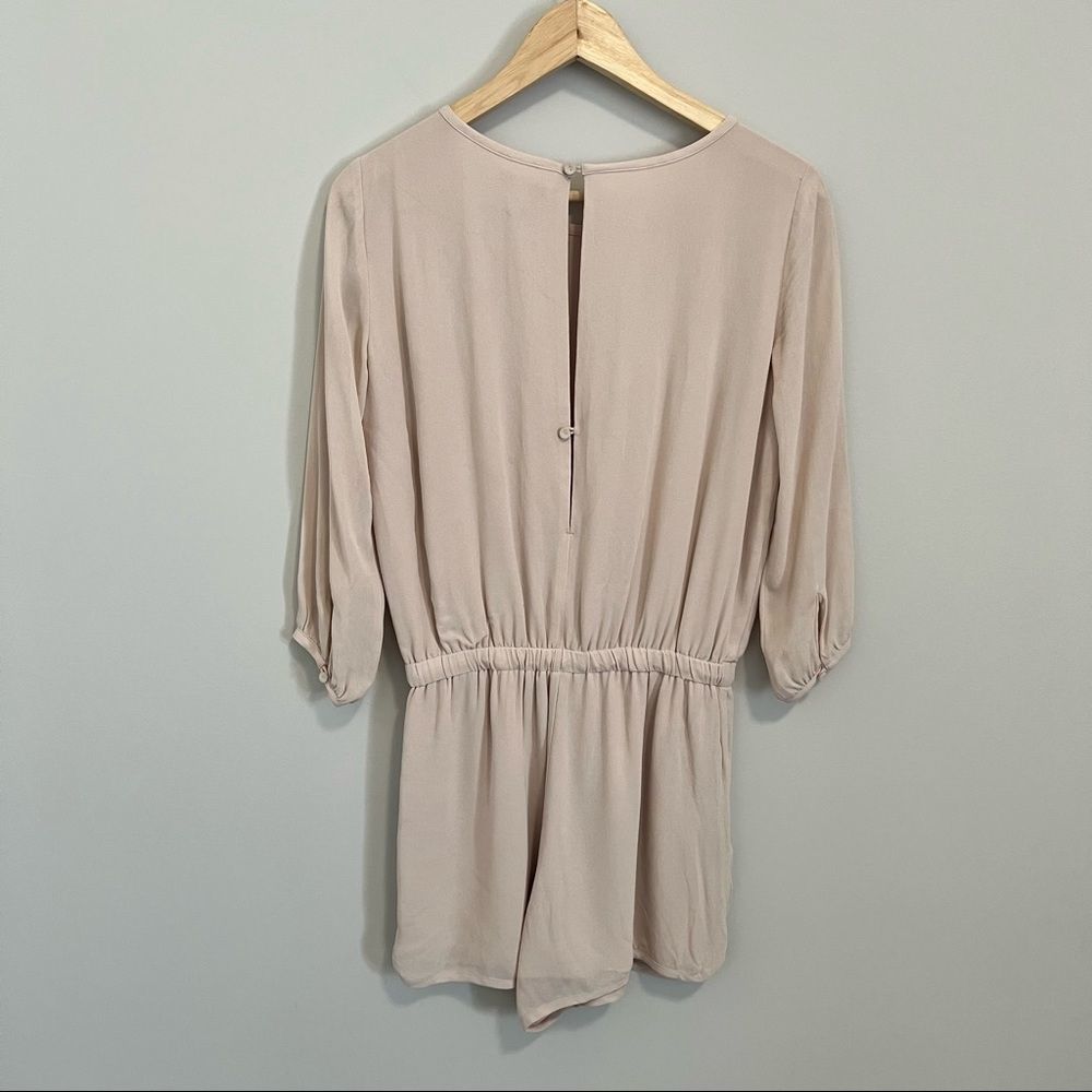 Aritzia Babaton Keagan Romper  Cream - Picture 8 of 15